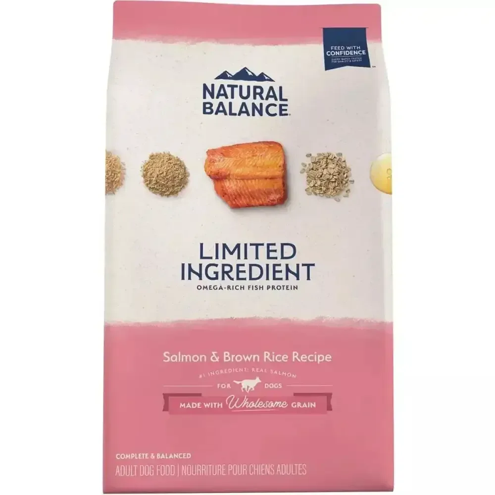 Natural Balance Puppy Food LID Salmon and Brown Rice for Healthy Growth