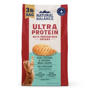 Natural Balance Ultra Protein Dry Cat Food, Chicken, 3 lb