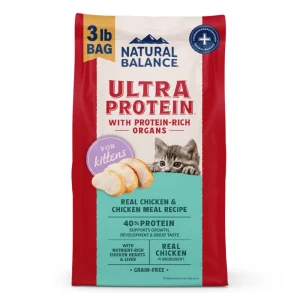 Natural Balance Ultra Protein Kitten Dry Cat Food, Chicken, 3 lb