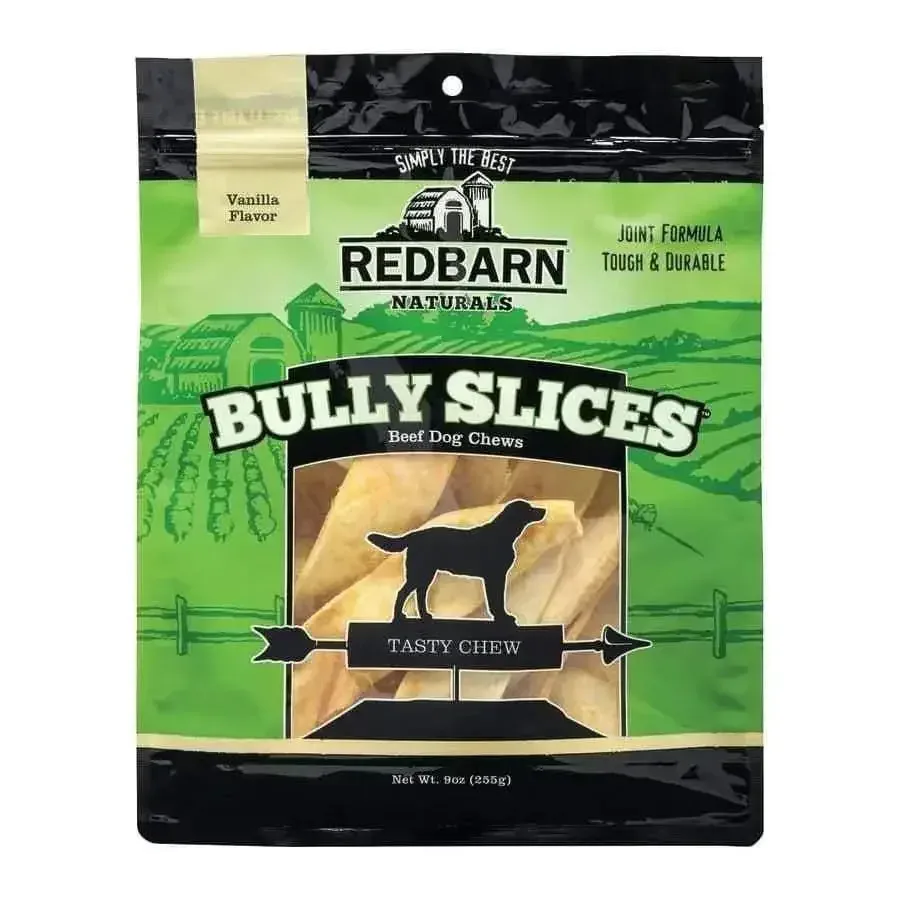 Natural Bully Slices for Dogs - Redbarn Pet Products Vanilla Flavor Dog Treats 9 oz