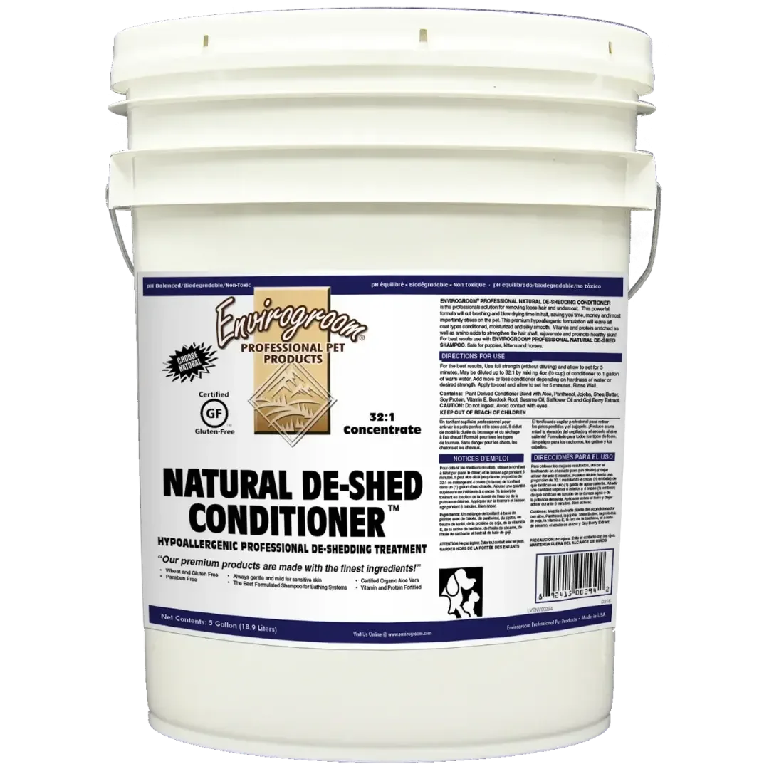 Natural De-shed Conditioner 5 Gallons by Envirogroom