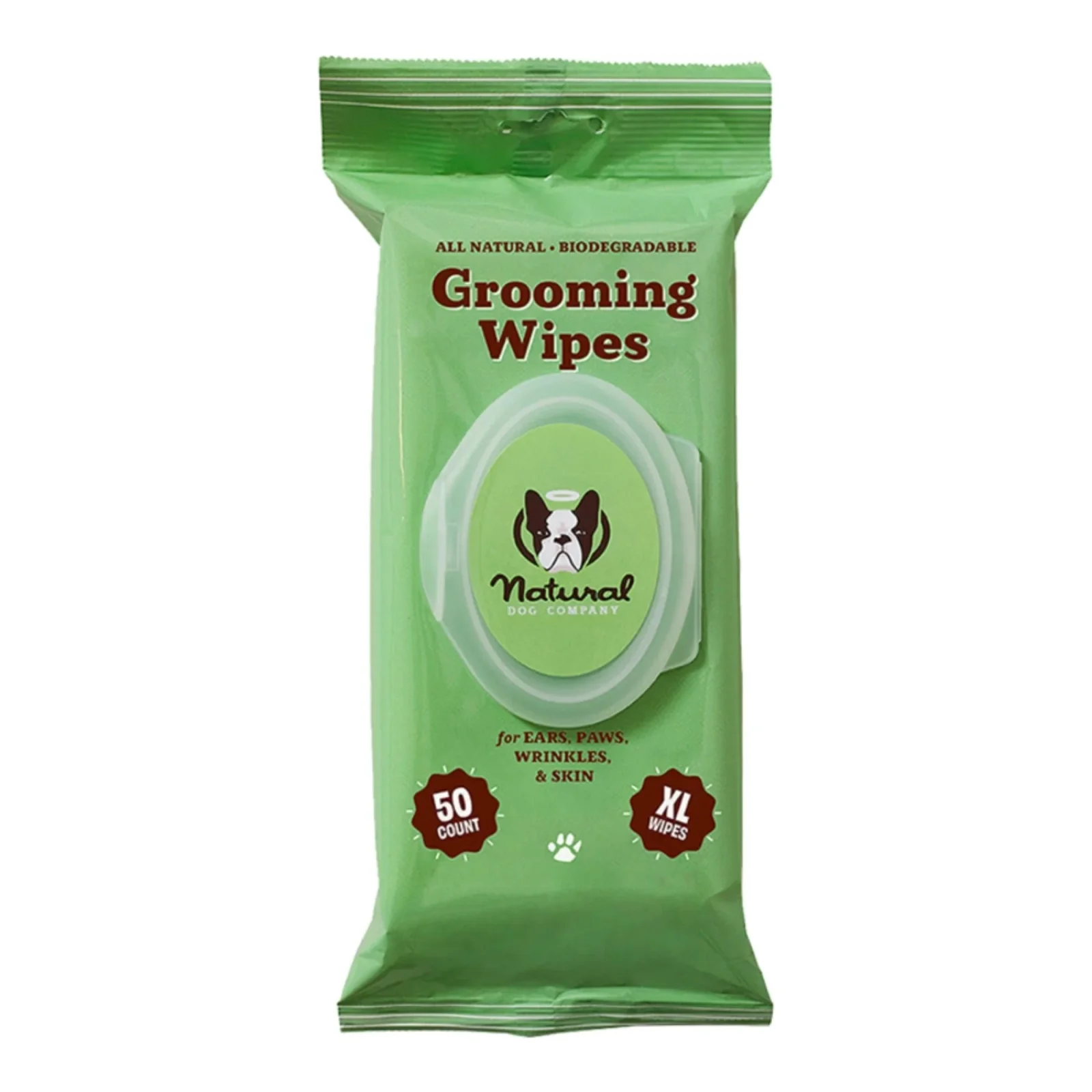 Natural Dog Company Dog Grooming Wipes, 50-Count