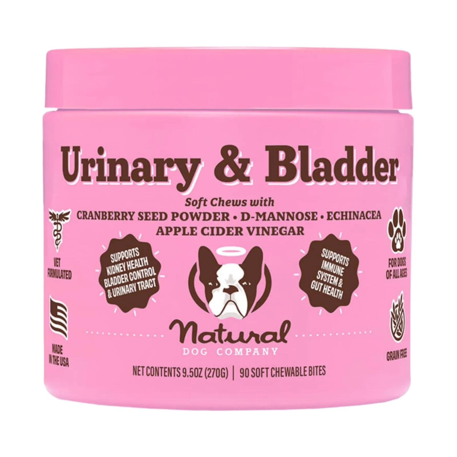 Natural Dog Company Urinary & Bladder Chews, 90 Count