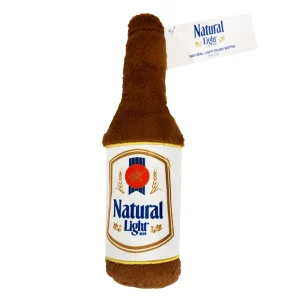 Natural Light Beer Bottle Dog Toy Novelty Dog Toy for Fun and Fetch