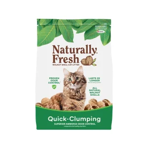 Naturally Fresh Clumping Walnut Shell Cat Litter - Low Tracking, Natural