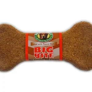 Natures Animals All Natural Chicken Big Bite Biscuit Peanut Butter Bulk 8in/24pc