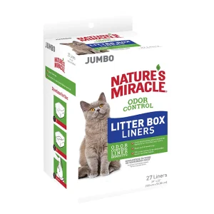 Nature's Miracle® Jumbo Litter Box Liners W/ Odor Control, Ideal For Multi-Cat Households- 27 Ct