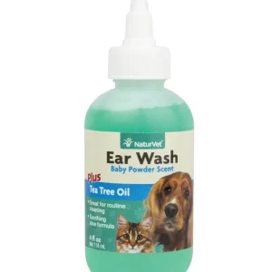 NaturVet Pet Ear Wash with Tea Tree Oil