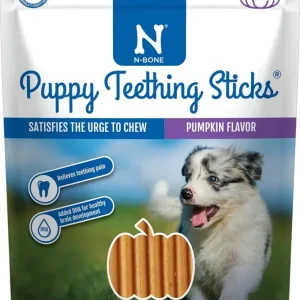 Nbone Puppy Teething Sticks Pumpkin 17 Ct