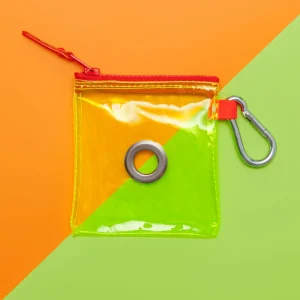 Neon Yellow Vinyl Pouch