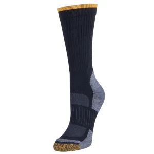 Nester Hoisery Unisex Tek Black High Performance Crew Socks 2 Pack