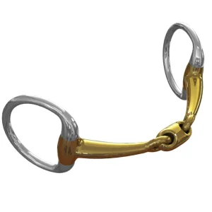 Neue Schule Pony Tranz Angled Lozenge Eggbutt Bit - 10 mm mouth