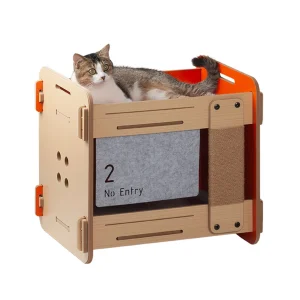 New Age Pet® Purr & Play Bunk Bed with Scratcher