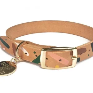 NICE DIGS | Master Confetti Leather Dog Collar