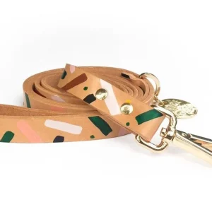 NICE DIGS | Master Confetti Leather Dog Leash