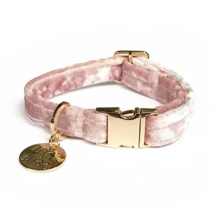 NICE DIGS | Velvet Dog Collar in Rose