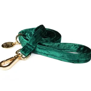 NICE DIGS | Velvet Dog Leash in Jade