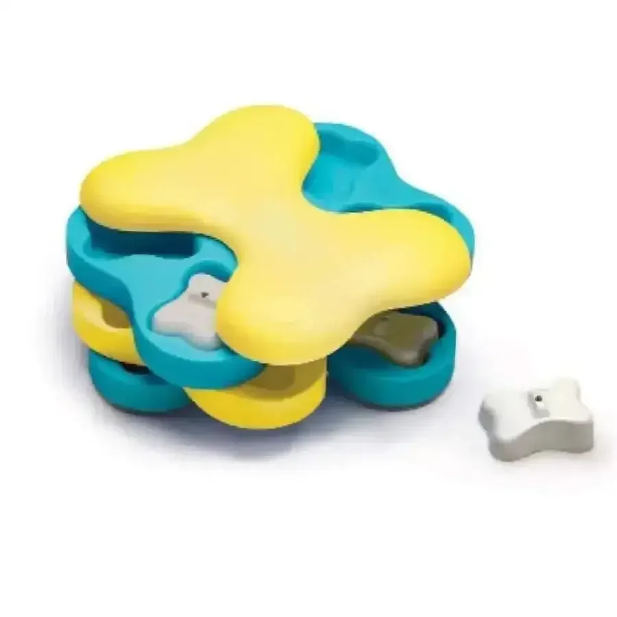 Nina Ottosson Tornado Interactive Dog Toy Blue, Yellow