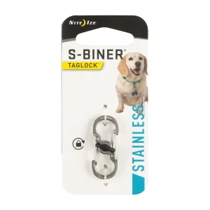 Nite Ize® S-Biner® Stainless Steel Pet TagLock™ ID Tag Clip