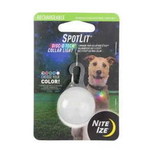Nite Ize® Spotlit® Rechargeable LED Collar Light with Disc-O Tech™