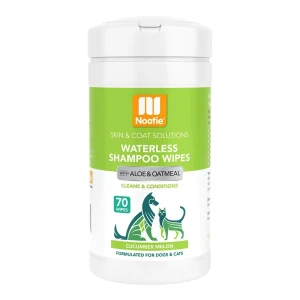 Nootie Waterless Grooming Wipes Cucumber Melon 70 Count