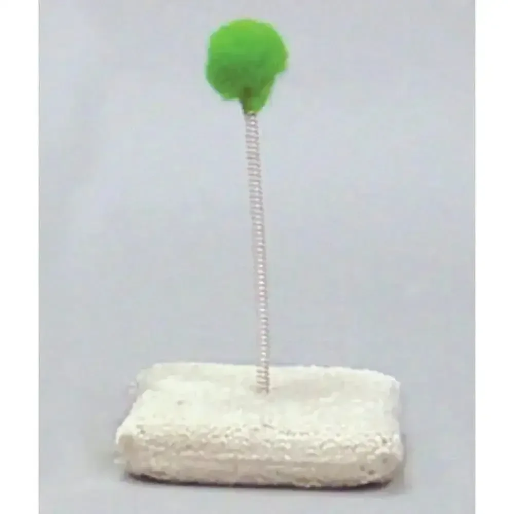 North American Pet Cat Spring Toy Scratcher with Spring Toy Neutral Tone