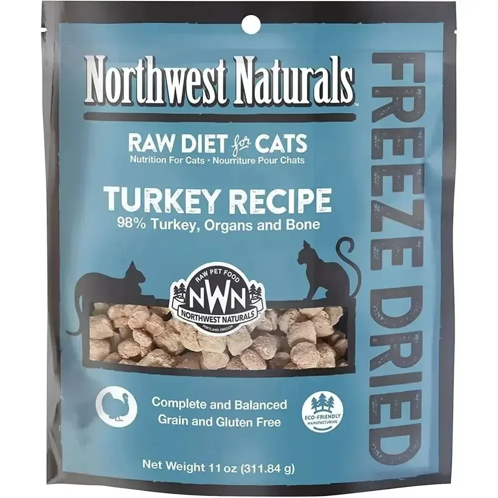 Northwest Naturals Freeze Dried Turkey Cat Food – Premium Raw Nutrition in Every Nibble