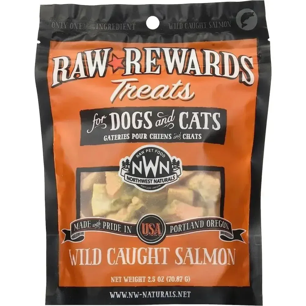 Northwest Naturals Salmon Freeze-Dried Treats for Dogs and Cats 2.5oz