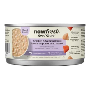 Now Fresh Cat Good Gravy Grain Free Flaked Chicken & Salmon Recipe, 3 oz, Case of 12
