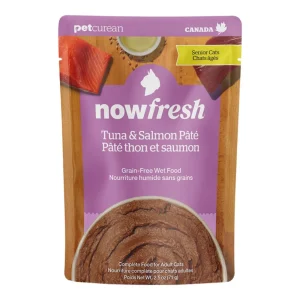 Now Fresh Cat Grain-Free Senior Tuna + Salmon Pate, 2.5 oz each, Case of 24