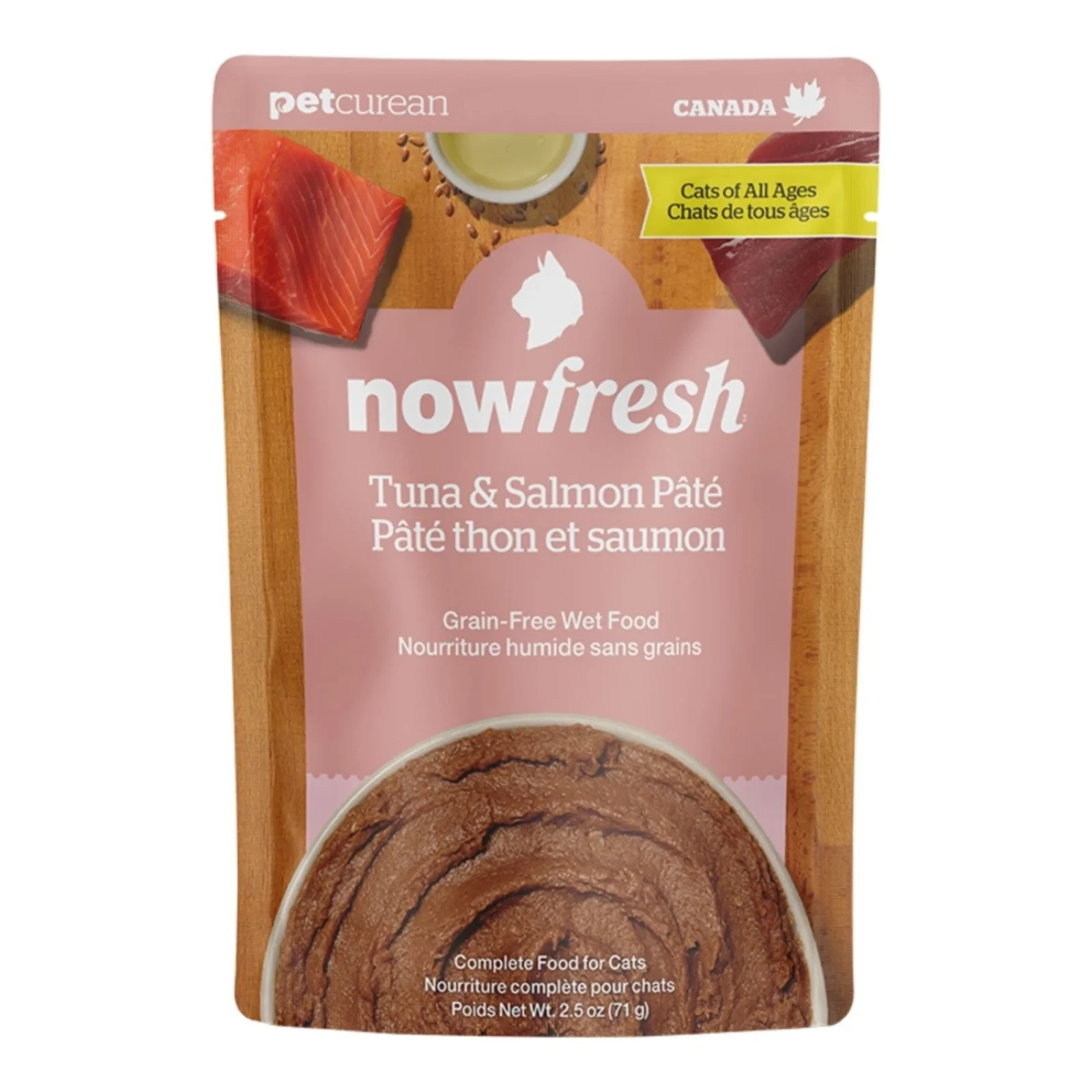 Now Fresh Cat Grain-Free Tuna + Salmon Pate, 2.5 oz each, Case of 24