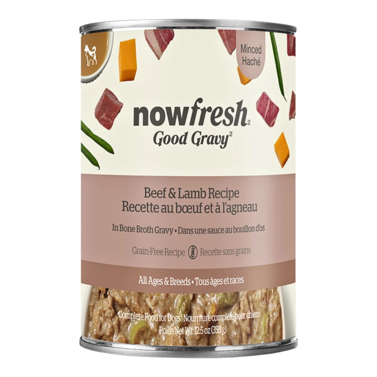 Now Fresh Dog Good Gravy Grain Free Minced Beef & Lamb Recipe, 12.5 oz, Case of 12