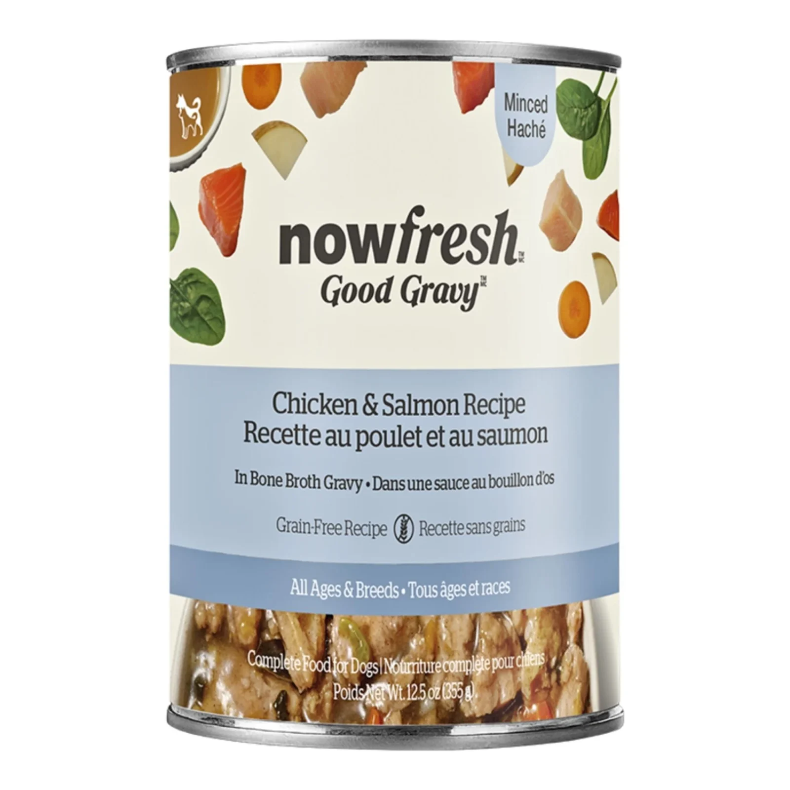 Now Fresh Dog Good Gravy Grain Free Minced Chicken & Salmon Recipe, 12.5 oz, Case of 12