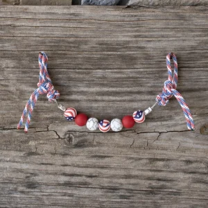 NRS 4th of July Silicone Beaded Curb Strap