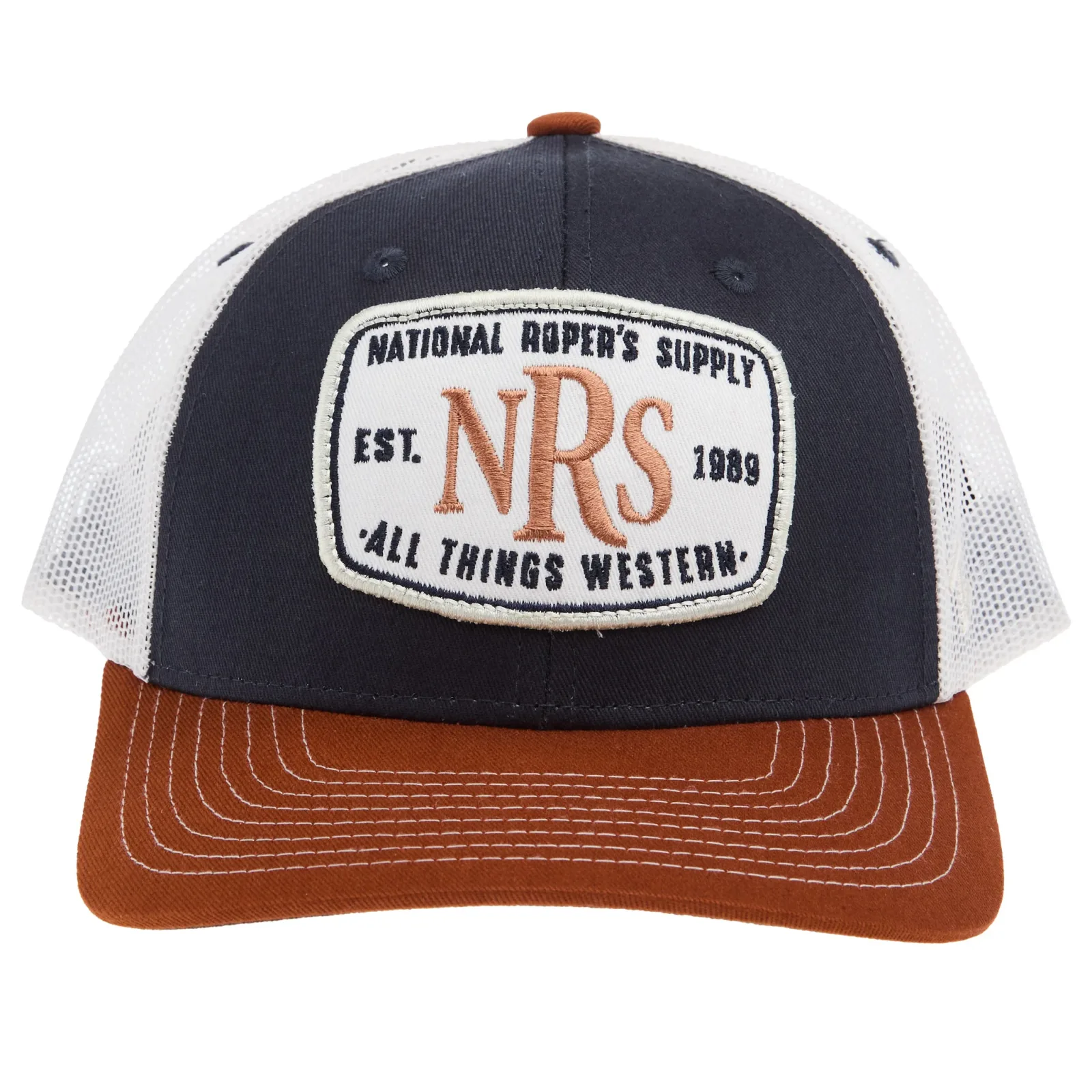 NRS All Things Western Navy Patch Cap - Image 2