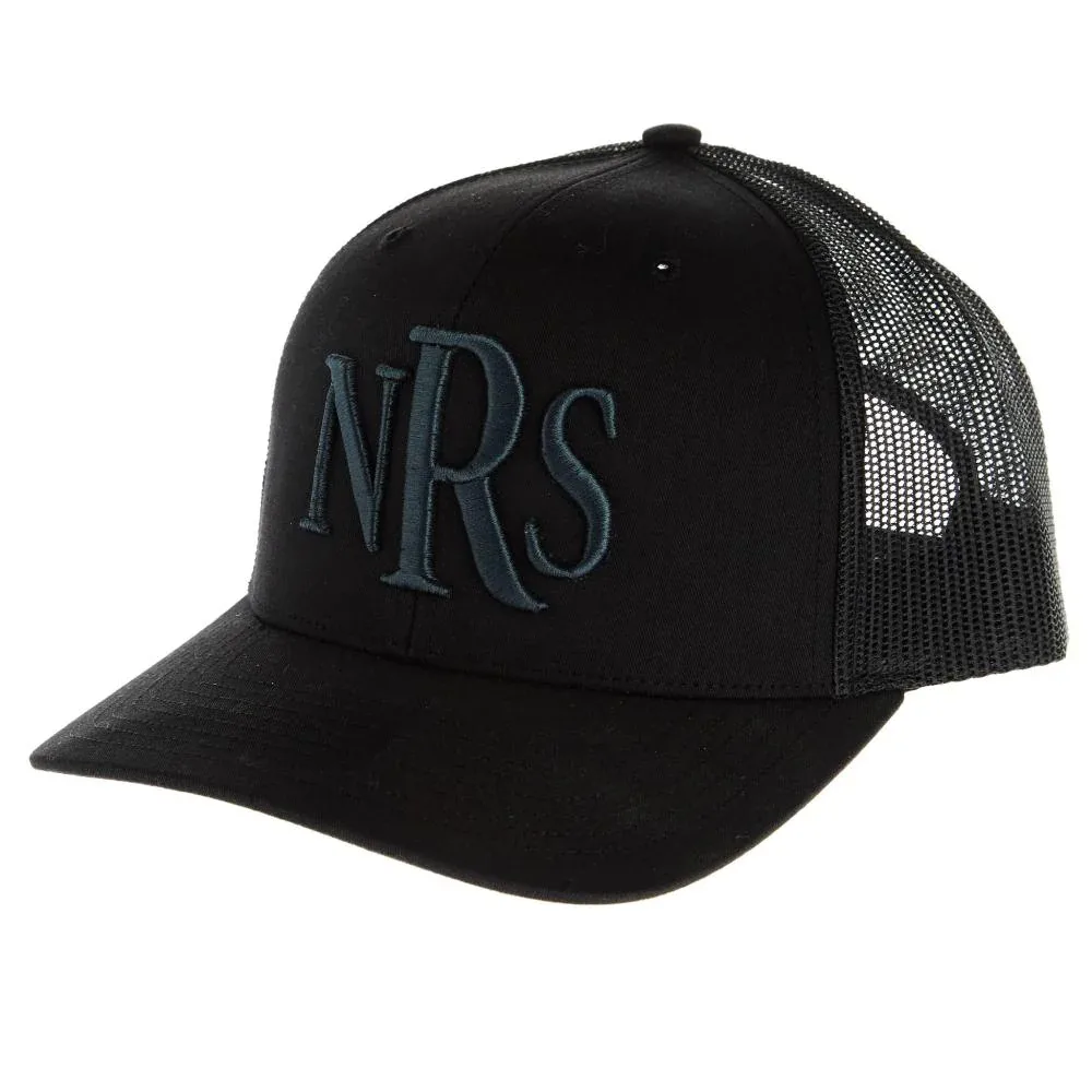NRS Black With Black 3D Logo Cap