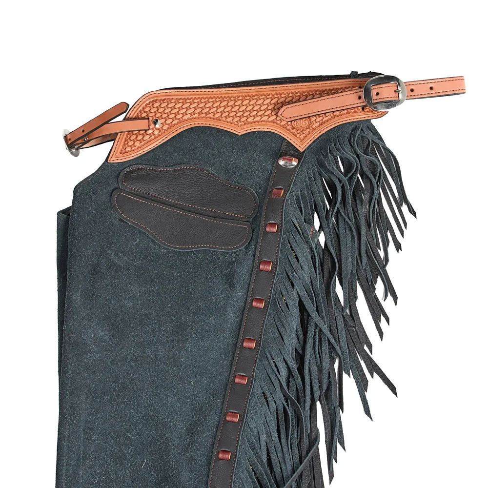 NRS Blue Jean Roughout Borderline Chaps - Image 2