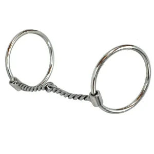 NRS Chrome Steel O-Ring Twisted Snaffle Bit