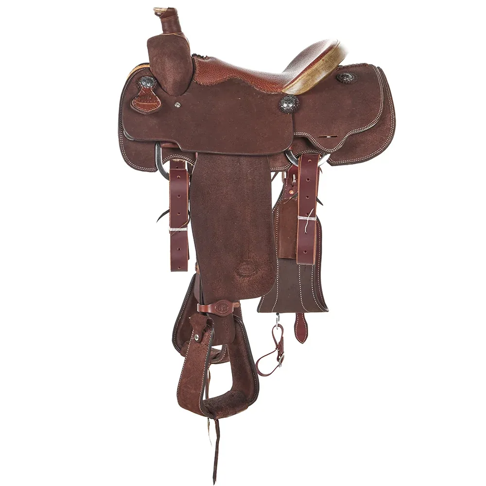 NRS Competitor Series Chocolate Roughout Calf Roper with Bullhide Seat - Image 2