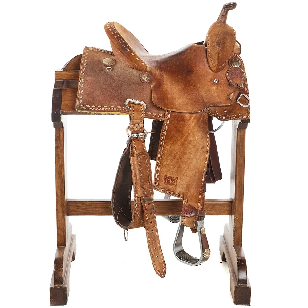 Nrs Competitor Series Used 13.5in Roughout with Buckstitch Barrel Saddle - Image 2