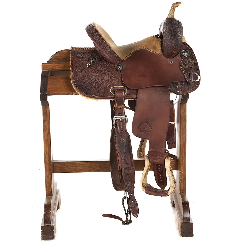 Nrs Competitor Series Used 13in Youth Jay Flower Barrel Saddle - Image 2