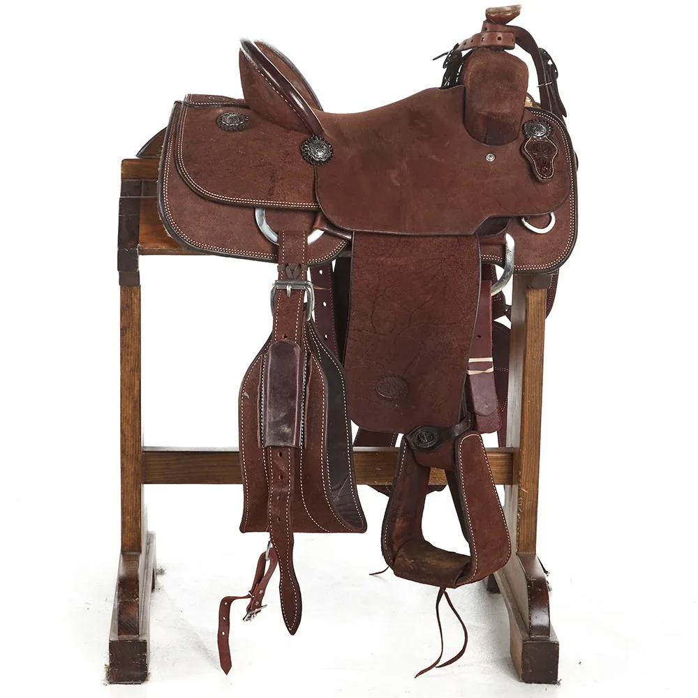 Nrs Competitor Series Used 14in Chocolate Roughout Team Roper - Image 2