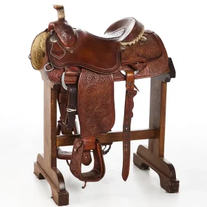 Nrs Competitor Series Used 15.5in 3/4 Floral Calf Roper