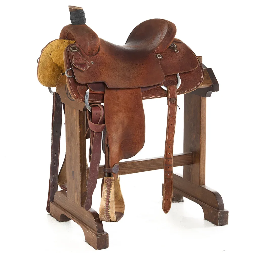 Nrs Competitor Series Used 15.5in Chestnut Roughout Team Roper