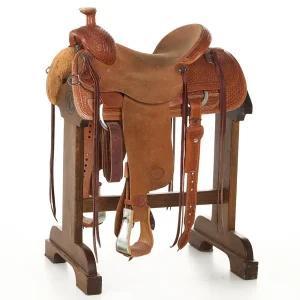 Nrs Competitor Series Used 15.5in Waffle Stamp Barbed Wire Border Ranch Roper