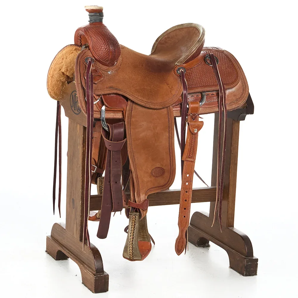 Nrs Competitor Series Used 15in 1/2 Breed Basket Stamp OY Ranch Roper