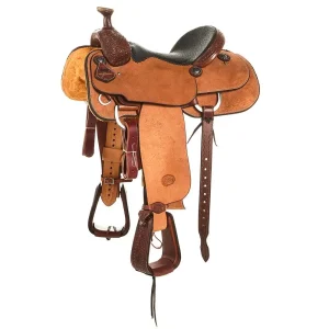 Nrs Competitors Heavy Oil 1/8 Breed Combo Tooled Team Roping Saddle
