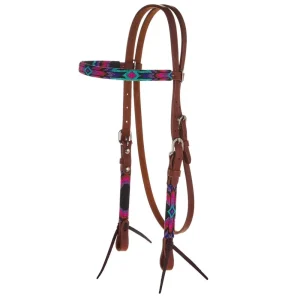 NRS Cosmic Cowgirl Beaded Gag Cheek Browband Headstall