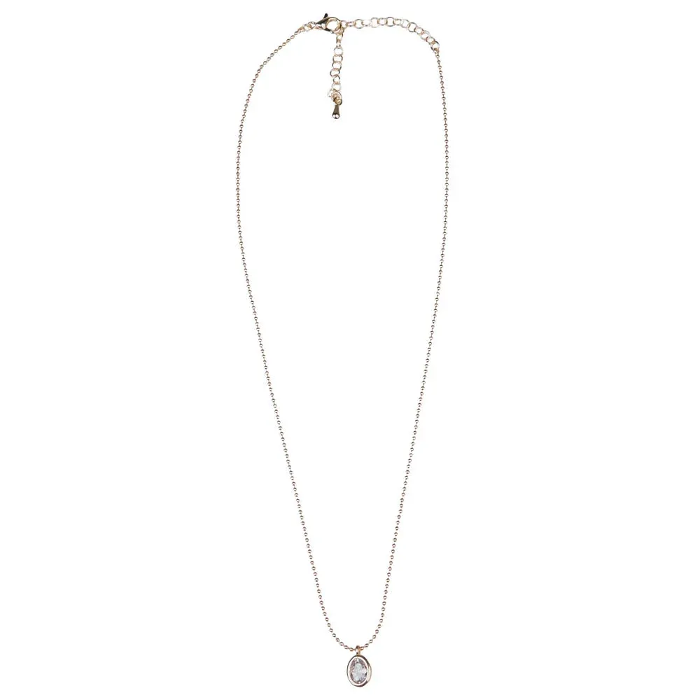 NRS Cubic Zirconia Dainty Gold Necklace - Image 2
