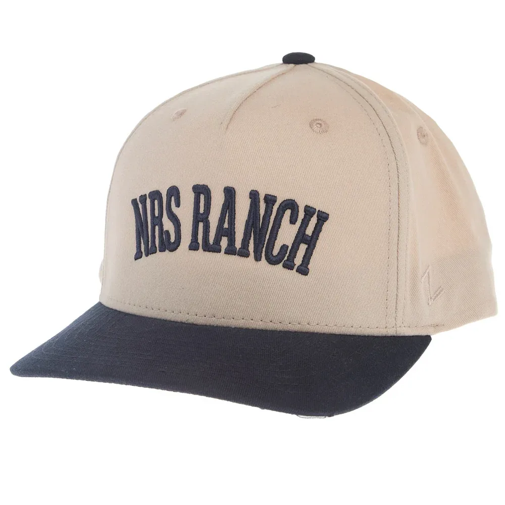 NRS Curved Embroidered Logo Stone & Navy Cap - Image 2